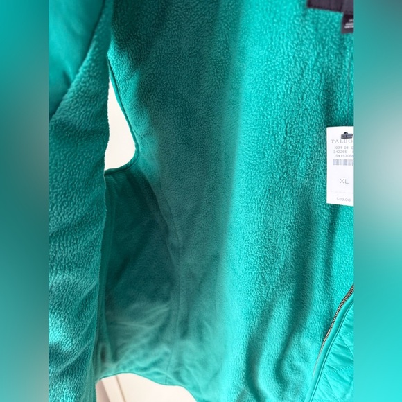 NWT Talbots Turquoise Quilted Puffer Fleece Lined Vest SZ XL - Picture 11 of 16